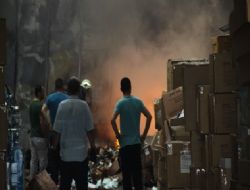 Ankara da korkutan fabrika yangını