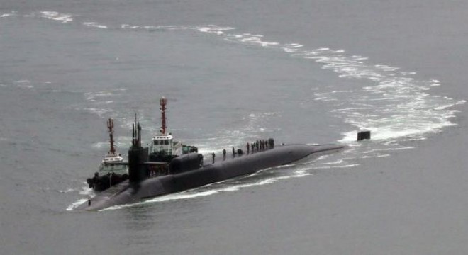 ABD nin nükleer denizaltısı Kore kıyısına ulaştı!