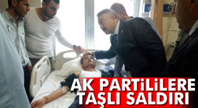 AK Parti’lilere taşlı saldırı: 5 yaralı