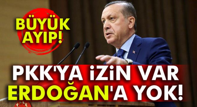 Almanya’da PKK’ya izin var Erdoğan’a yok