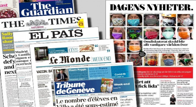 Avrupa dan Günün Gazete Başlıkları