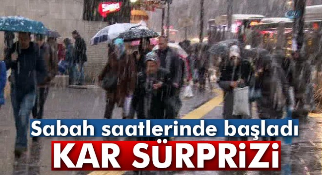 Başkent Ankara da kar sürprizi!