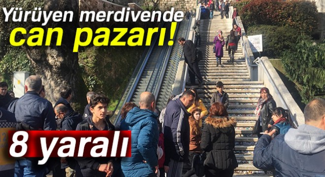 Bursa da yürüyen merdivende can pazarı: 8 yaralı