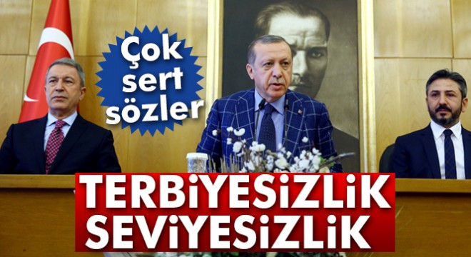 Cumhurbaşkanı Erdoğan dan  Karargah Rahatsız  manşetine sert tepki!