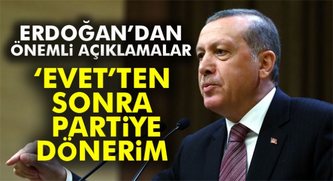 Cumhurbaşkanı Erdoğan uçakta açıkladı:  Evet sonrası partiye dönerim 