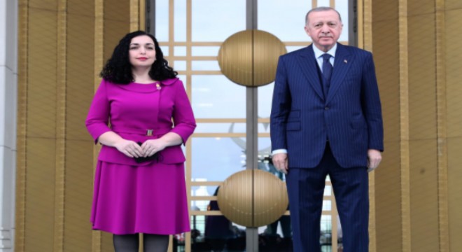 Cumhurbaşkanı Erdoğan, Kosova Cumhurbaşkanı Sadriu ile ortak basın toplantısı düzenledi