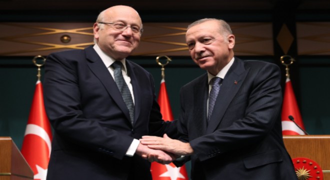 Cumhurbaşkanı Erdoğan, Lübnan Başbakanı Mikati ile ortak basın toplantısı düzenledi