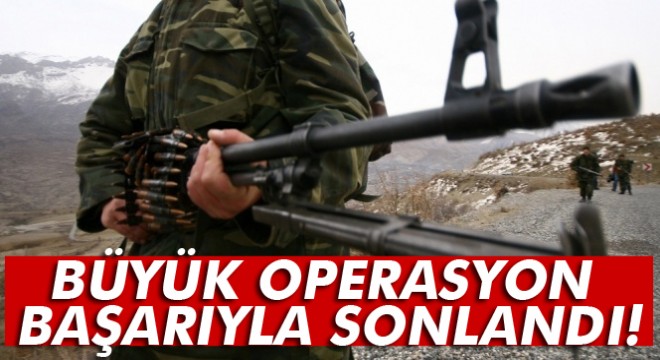 Diyarbakır Lice’de özel birlik operasyonu tamamlandı