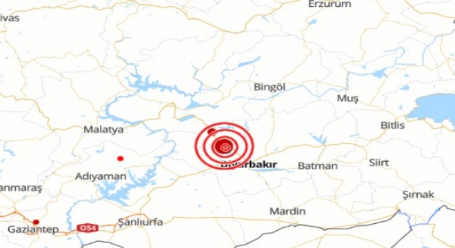 Diyarbakır da deprem
