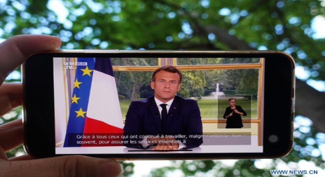 Fransa Macron, koronavirüs salgınına karşı ilk zafer ilan etti