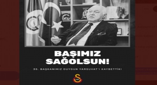 Galatasaray ın eski başkanı Duygun Yarsuvat hayatını kaybetti