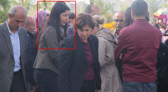 HDP Şırnak Milletvekili Leyla Birlik PKK lı teröristin cenazesine katıldı