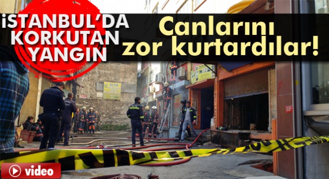 İstanbul, Beyoğlu nda yangın paniği