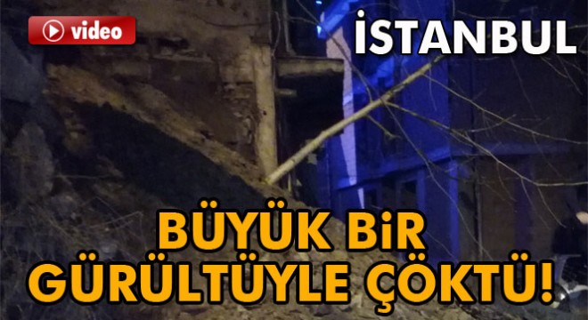 İstanbul Şişli’de istinat duvarı çöktü