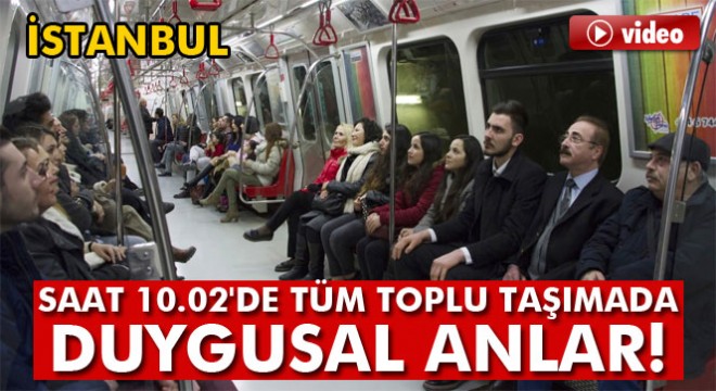 İstanbul’da toplu taşıma araçlarında duygusal anlar