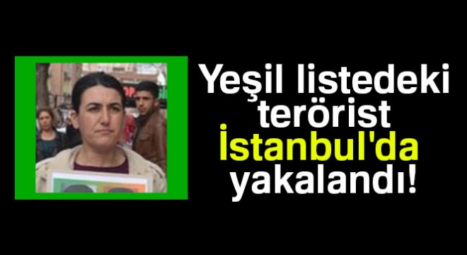 İstanbul da yeşil listedeki terörist yakalandı