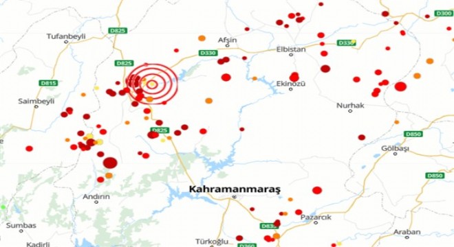 Kahramanmaraş'ta 4.0 büyüklüğünde deprem