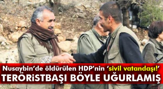 PKK elebaşısı, hendekçi teröristi böyle uğurlamış