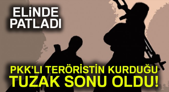 PKK lı teröristin kurduğu tuzak sonu oldu! Patlayıcı döşediği sırada...