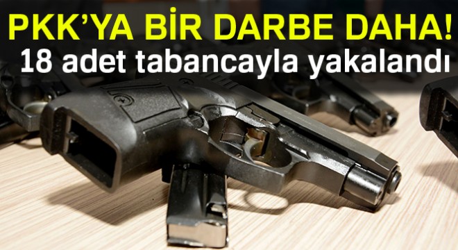 PKK’nın silah taşıyıcısı 18 tabancayla Aksaray da yakalandı