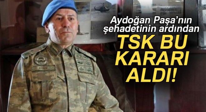 Şehit Tümgeneral Aydoğan Aydın’ın adı, kendi yönettiği operasyona verildi