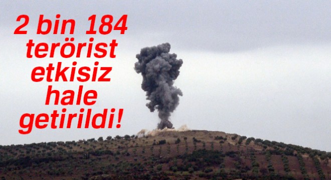 TSK, Afrin de etkisiz hale getirilen terörist sayısını açıkladı