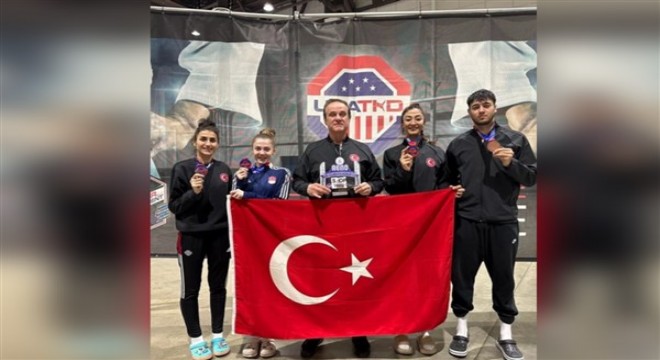 Türk sporcular Amerika Açık Taekwondo Turnuvası nda 4 madalya kazandı