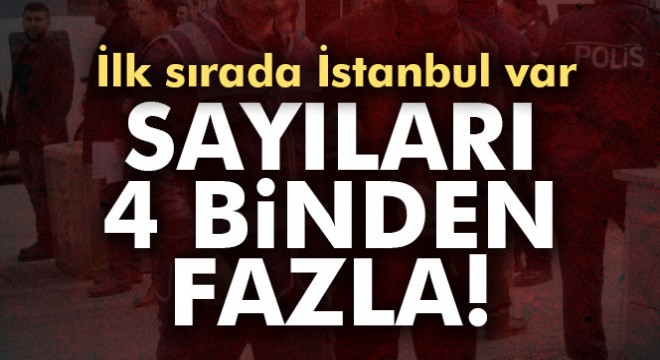 Türkiye’de dünyanın her ülkesinden 4 binden fazla ‘ithal’ suçlu!