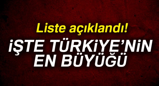 Türkiye nin sanayi devleri belli oldu