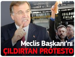Meclis Başkanı Şahin’i kızdıran protesto