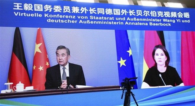 Çin ve Almanya dışişleri bakanları görüştü