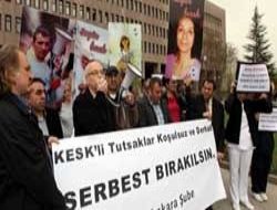 Ankara da sendika eylemi