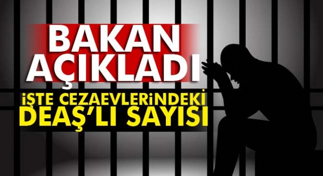 Bakan Bozdağ cezaevlerindeki DEAŞ’lı sayısını açıkladı