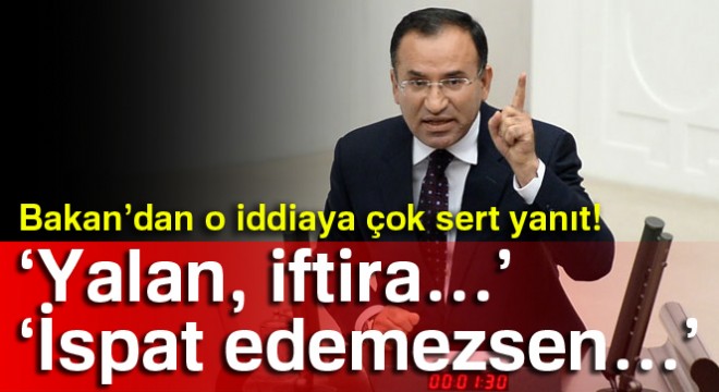Bakan Bozdağ dan Enis Berberoğlu ile ilgili iddiaya sert tepki