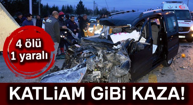 Başkent’te feci kaza: 4 ölü, 1 yaralı