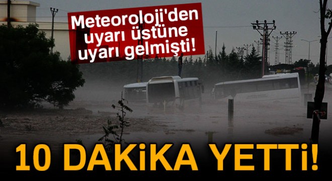 Kilis te yoğun sağanak sele yol açtı