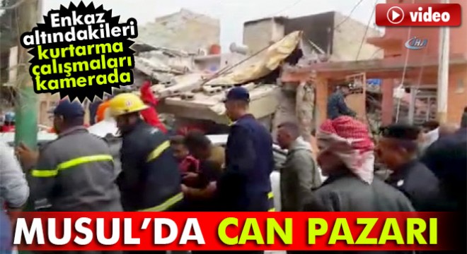 Musul’daki saldırıda enkaz altında kalanları kurtarma çalışmaları sürüyor