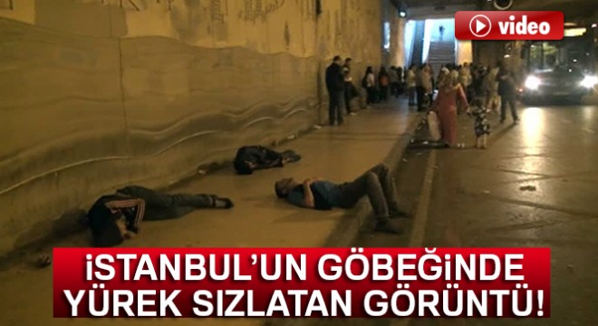 Taksim’de yürekleri sızlatan görüntü